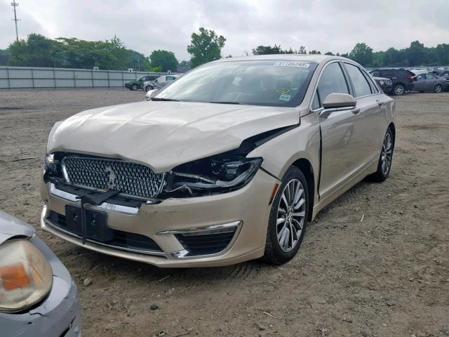 3LN6L5D95HR662543 - 2017 LINCOLN MKZ SELECT SILVER photo 2