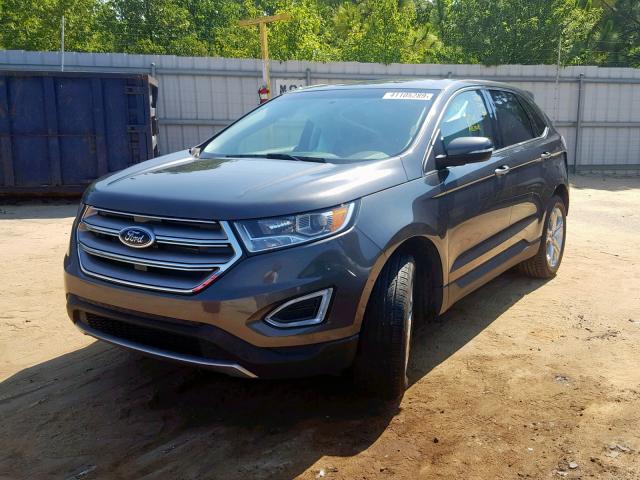 2FMPK3K82JBB11691 - 2018 FORD EDGE TITAN CHARCOAL photo 2