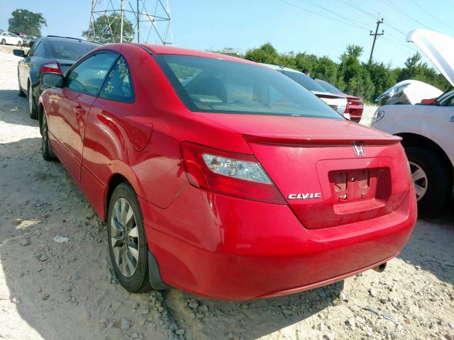 2HGFG1B9XAH527338 - 2010 HONDA CIVIC EXL RED photo 3