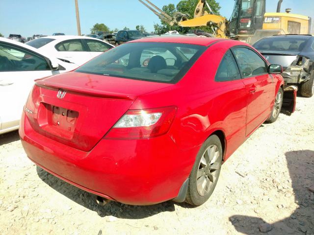 2HGFG1B9XAH527338 - 2010 HONDA CIVIC EXL RED photo 4