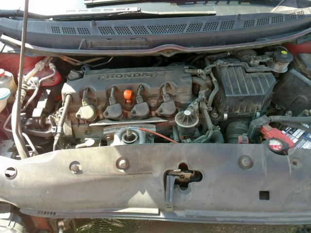 2HGFG1B9XAH527338 - 2010 HONDA CIVIC EXL RED photo 7