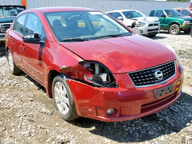 3N1AB61E18L757387 - 2008 NISSAN SENTRA 2.0 MAROON photo 1