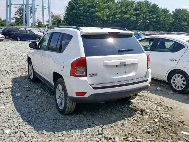 1C4NJDBB6CD543634 - 2012 JEEP COMPASS SP თეთრი ფოტო 3