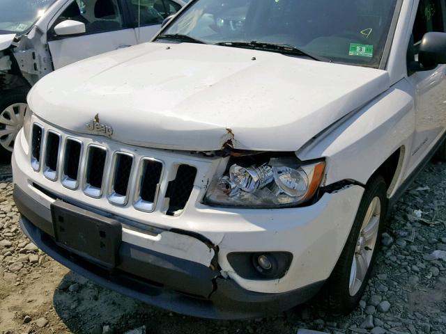 1C4NJDBB6CD543634 - 2012 JEEP COMPASS SP თეთრი ფოტო 9