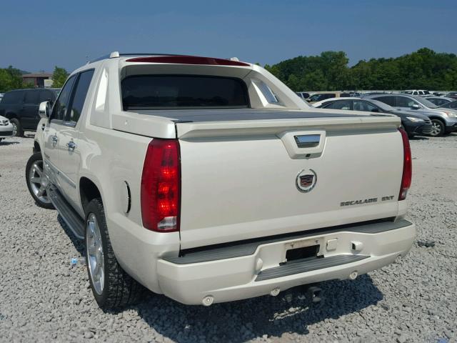 3GYFK62837G195697 - 2007 CADILLAC ESCALADE E WHITE photo 3