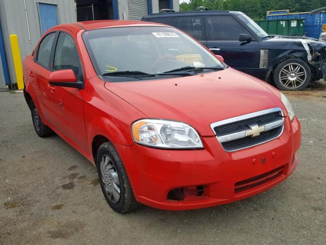 KL1TD5DE4BB133461 - 2011 CHEVROLET AVEO LS RED photo 1