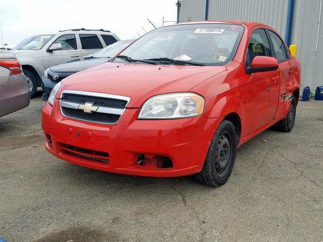 KL1TD5DE4BB133461 - 2011 CHEVROLET AVEO LS RED photo 2