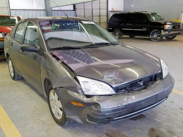 1FAHP34N07W233153 - 2007 FORD FOCUS ZX4 GRAY photo 1