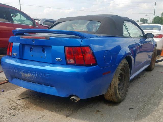 1FAFP45X9YF126004 - 2000 FORD MUSTANG GT BLUE photo 4