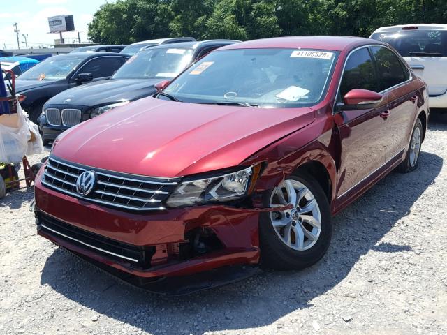 1VWAS7A34GC035467 - 2016 VOLKSWAGEN PASSAT S RED photo 2