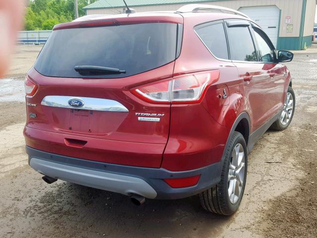 1FMCU0JX6EUA52080 - 2014 FORD ESCAPE TIT RED photo 4