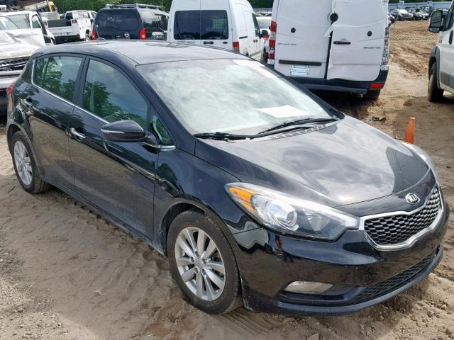 KNAFX5A8XE5162295 - 2014 KIA FORTE EX BLACK photo 1