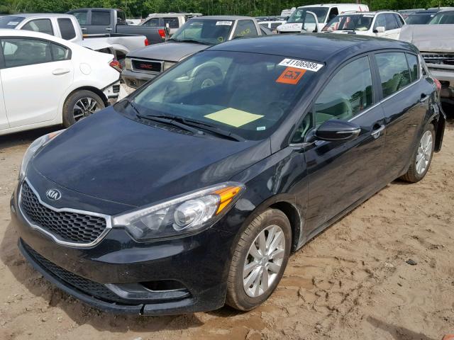 KNAFX5A8XE5162295 - 2014 KIA FORTE EX BLACK photo 2