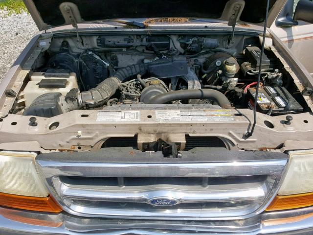 1FTYR10C6WTA80162 - 1998 FORD RANGER BEIGE photo 7