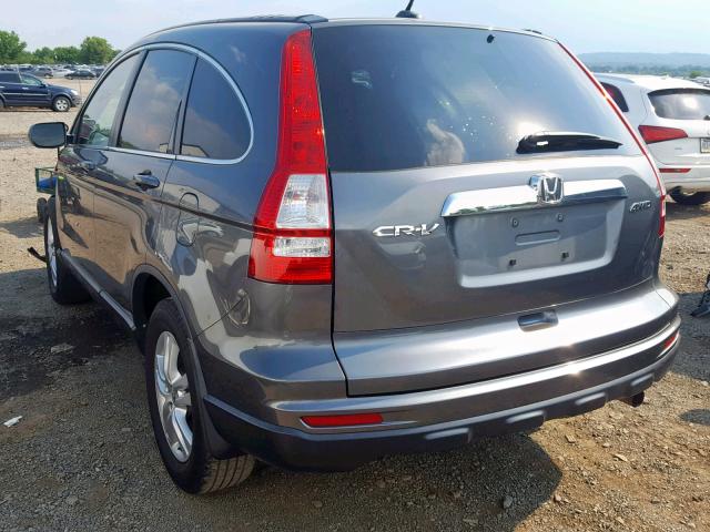 5J6RE4H75BL027322 - 2011 HONDA CR-V EXL GRAY photo 3