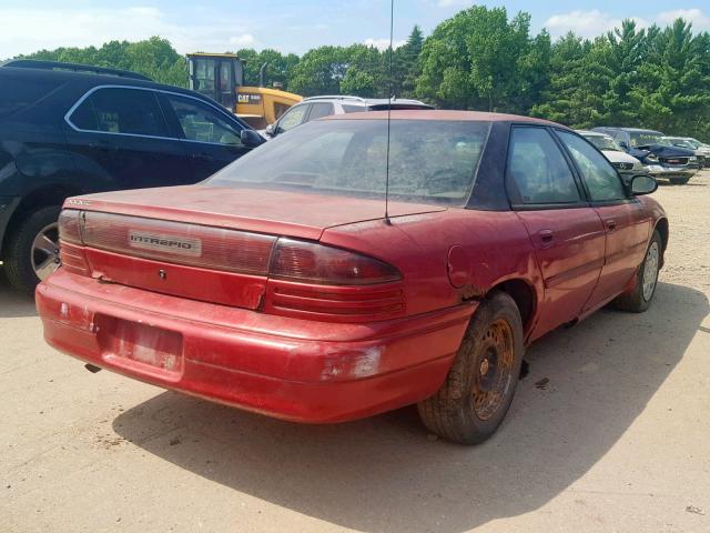 2B3HD46T6TH163771 - 1996 DODGE INTREPID RED photo 4