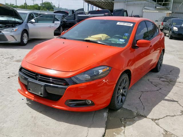 1C3CDFFA5GD822546 - 2016 DODGE DART SXT S ORANGE photo 2