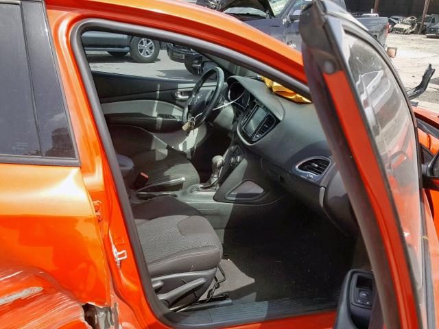 1C3CDFFA5GD822546 - 2016 DODGE DART SXT S ORANGE photo 5