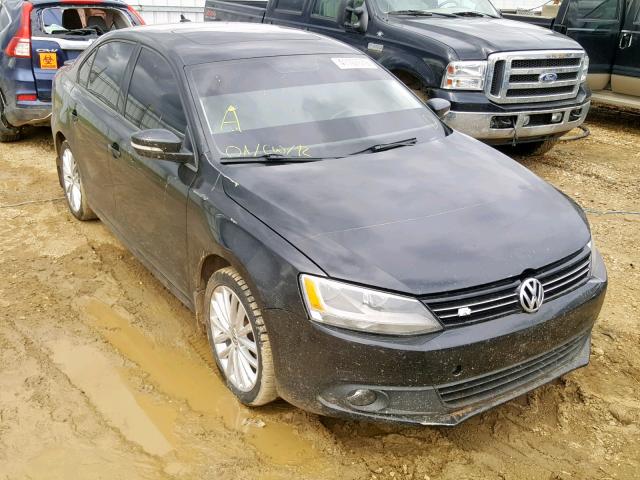 3VW3L7AJ6CM376267 - 2012 VOLKSWAGEN JETTA TDI BLACK photo 1