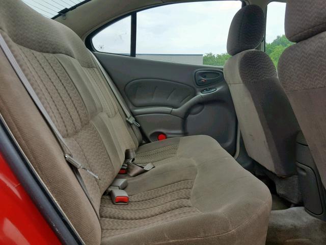 1G2NF52T11M587428 - 2001 PONTIAC GRAND AM S RED photo 6