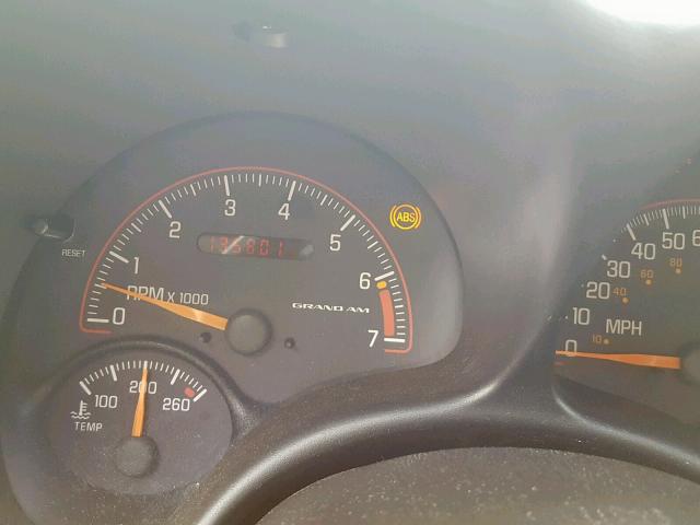 1G2NF52T11M587428 - 2001 PONTIAC GRAND AM S RED photo 8