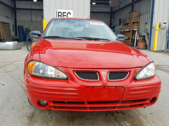 1G2NF52T11M587428 - 2001 PONTIAC GRAND AM S RED photo 9