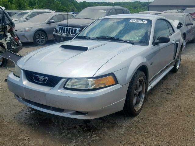 1FAFP42X91F228199 - 2001 FORD MUSTANG GT SILVER photo 2