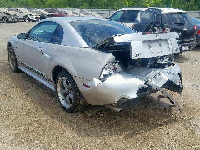 1FAFP42X91F228199 - 2001 FORD MUSTANG GT SILVER photo 3