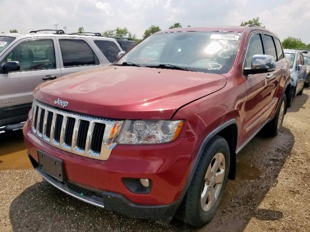 1C4RJFBG3CC217742 - 2012 JEEP GRAND CHER RED photo 2