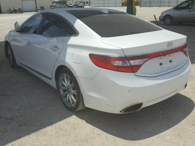 KMHFH4JG8CA161857 - 2012 HYUNDAI AZERA GLS WHITE photo 3