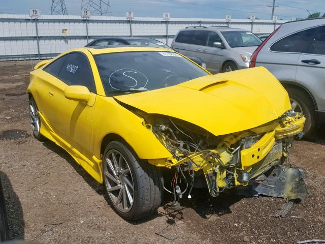 JTDDR32T130148453 - 2003 TOYOTA CELICA GT YELLOW photo 1