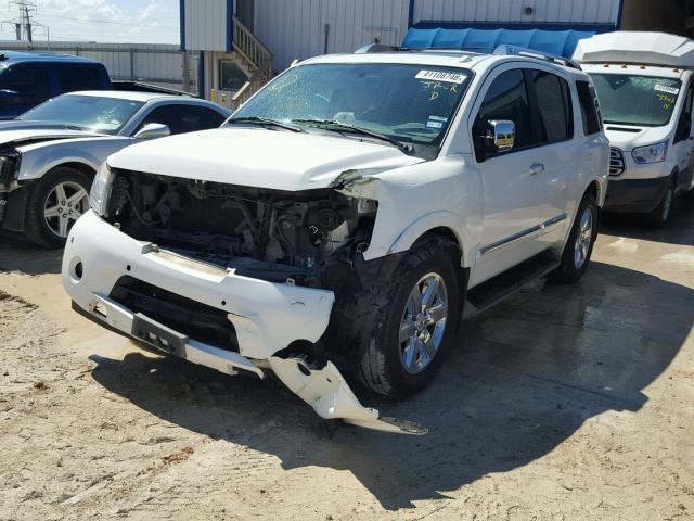 5N1BA0NF0AN609785 - 2010 NISSAN ARMADA PLA WHITE photo 2