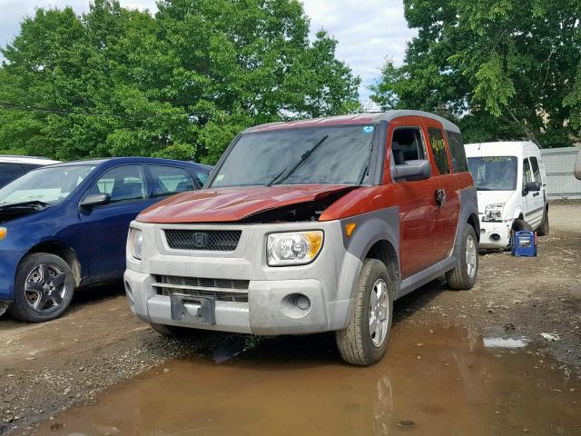 5J6YH28665L024934 - 2005 HONDA ELEMENT EX ORANGE photo 2