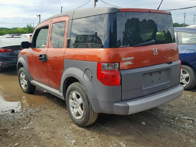 5J6YH28665L024934 - 2005 HONDA ELEMENT EX ORANGE photo 3