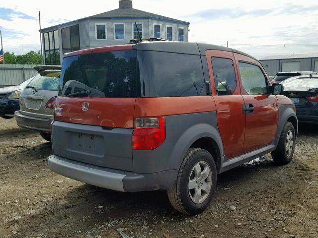 5J6YH28665L024934 - 2005 HONDA ELEMENT EX ORANGE photo 4