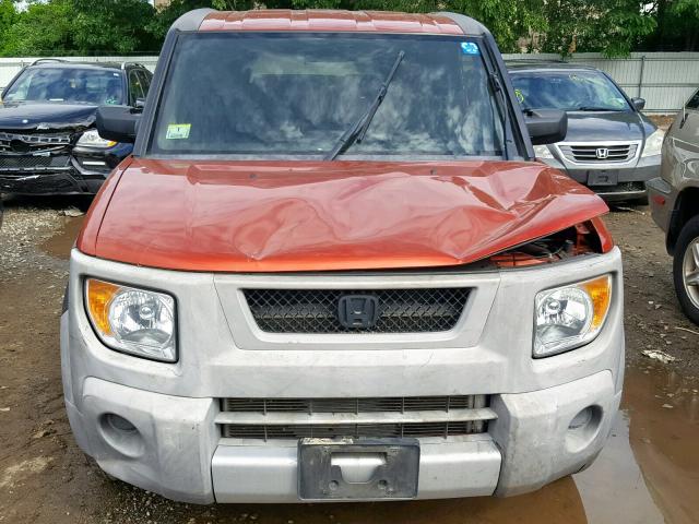 5J6YH28665L024934 - 2005 HONDA ELEMENT EX ORANGE photo 9