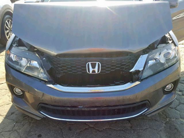 1HGCT1B82EA008939 - 2014 HONDA ACCORD EXL GRAY photo 7