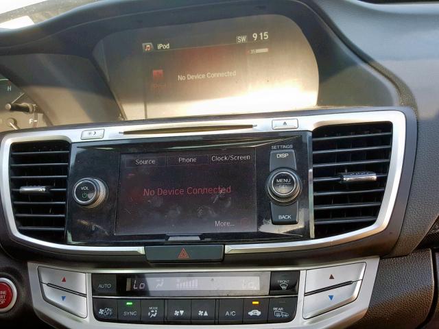 1HGCT1B82EA008939 - 2014 HONDA ACCORD EXL GRAY photo 9