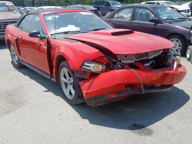 1FAFP45X52F180682 - 2002 FORD MUSTANG GT RED photo 1