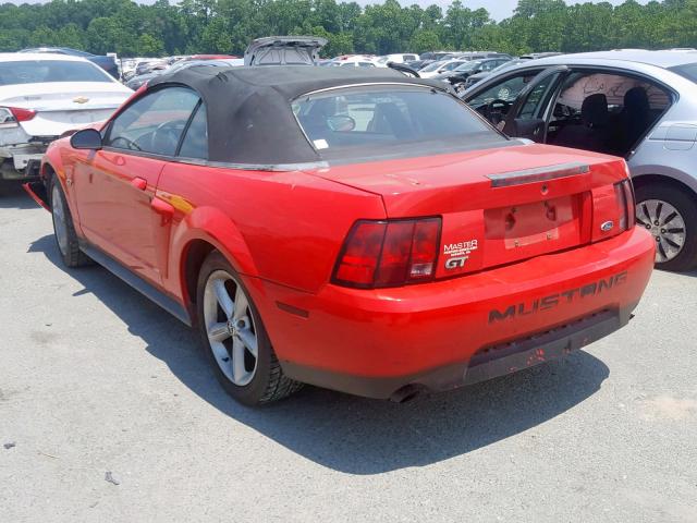 1FAFP45X52F180682 - 2002 FORD MUSTANG GT RED photo 3