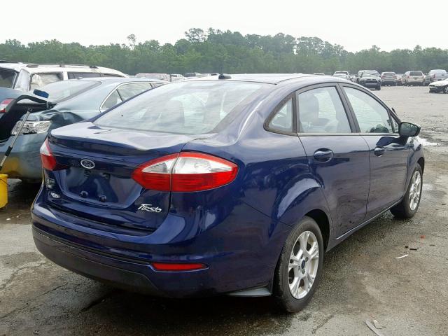 3FADP4BJ0GM135342 - 2016 FORD FIESTA SE BLUE photo 4