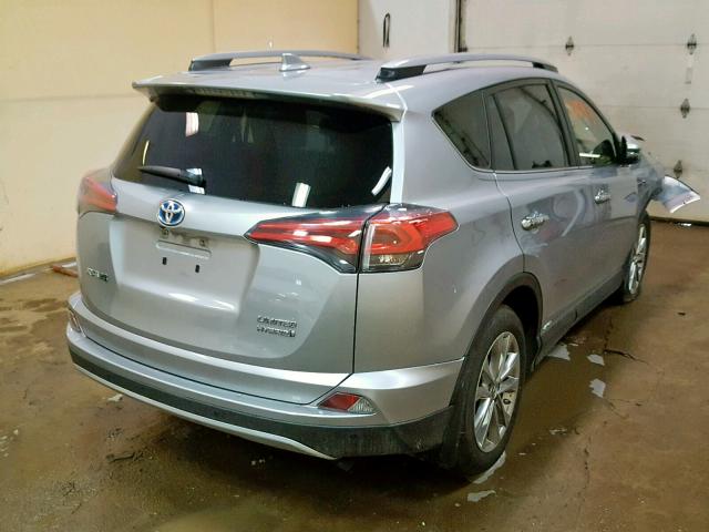 JTMDJREV6HD065110 - 2017 TOYOTA RAV4 HV LI SILVER photo 4