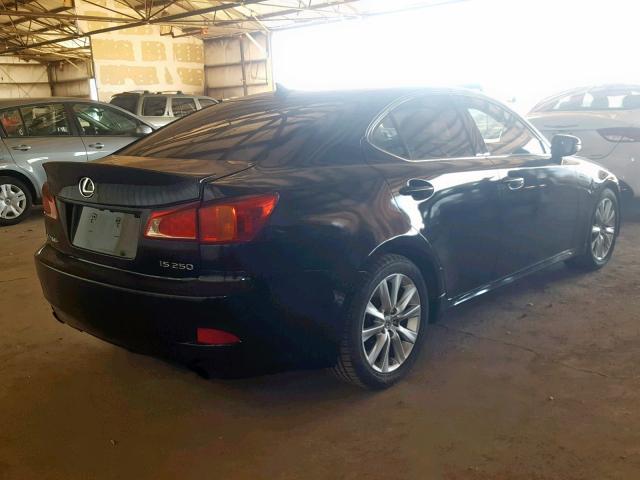 JTHBF5C20A5124533 - 2010 LEXUS IS 250 BLACK photo 4