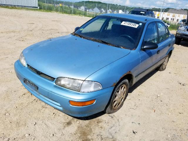 1Y1SK5387PZ015968 - 1993 GEO PRIZM LSI BLUE photo 2