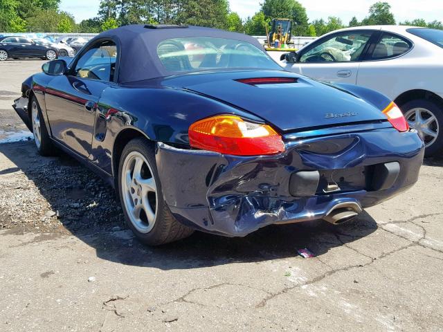 WP0CA2981YU624263 - 2000 PORSCHE BOXSTER BLUE photo 3