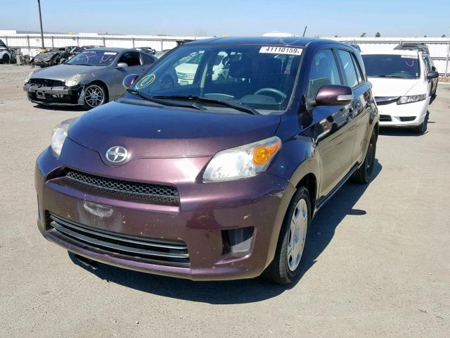 JTKKUPB42E1044968 - 2014 TOYOTA SCION XD PURPLE photo 2