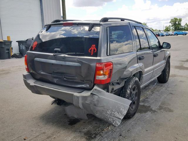 1J4GX38S82C226347 - 2002 JEEP GRAND CHER GRAY photo 4