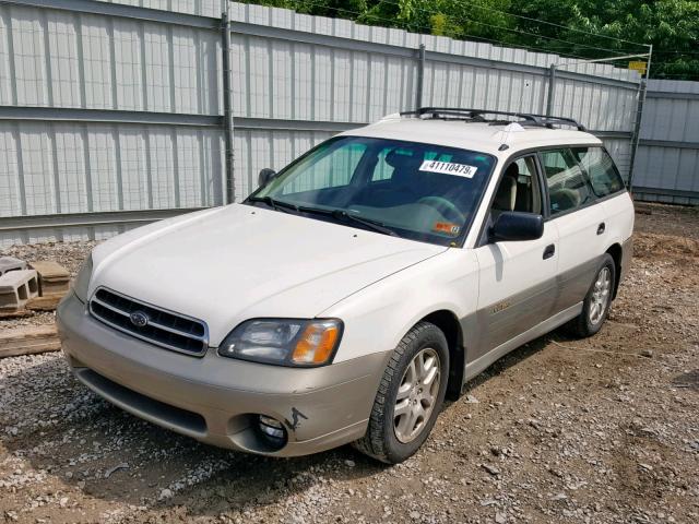 4S3BH665317610491 - 2001 SUBARU LEGACY OUT WHITE photo 2