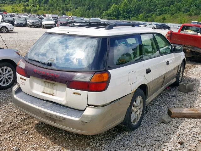 4S3BH665317610491 - 2001 SUBARU LEGACY OUT WHITE photo 4