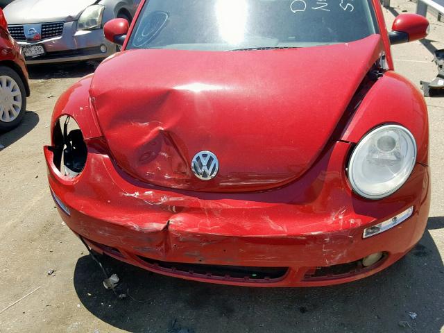 3VWSR31C16M405800 - 2006 VOLKSWAGEN NEW BEETLE წითელი ფოტო 7